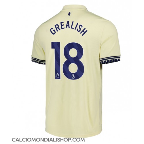 Maglie da calcio Everton Jack Grealish #18 Seconda Maglia 2025-26 Manica Corta